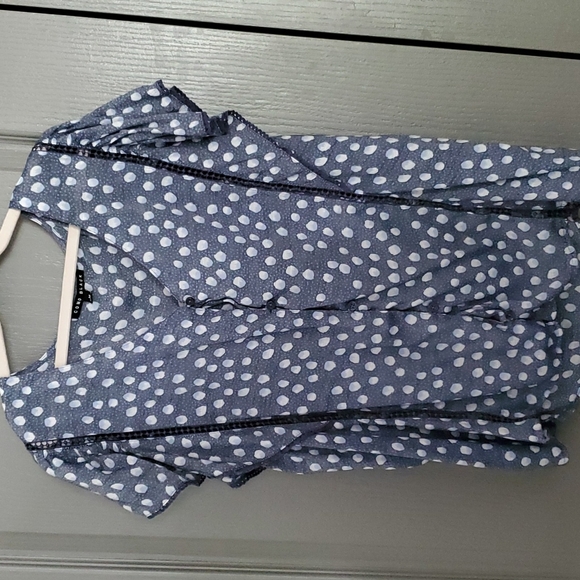 Como Blac Womens Polka Dots Top - Picture 3 of 4